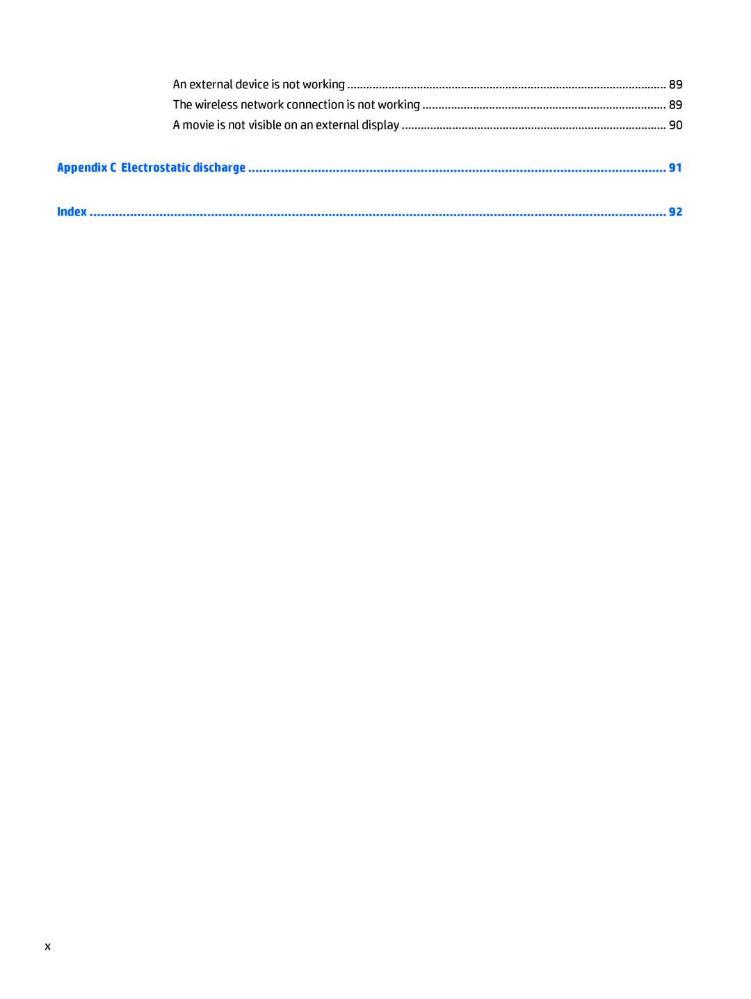 HP Rlve 810 G3 manual Appendix C Electrostatic discharge Index 