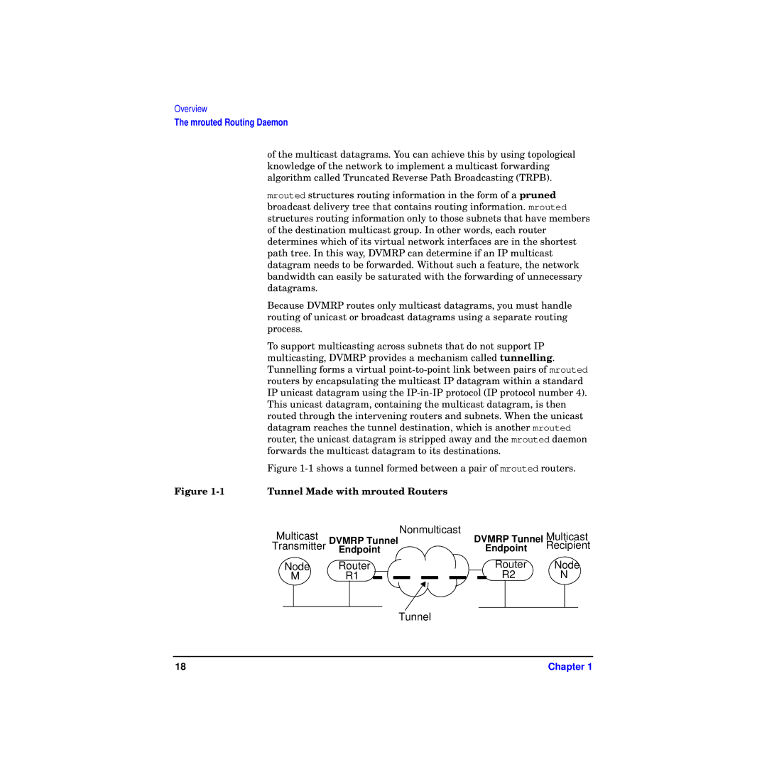 HP Routing Services -UX 11i v2 manual Dvmrp Tunnel Multicast, Endpoint 