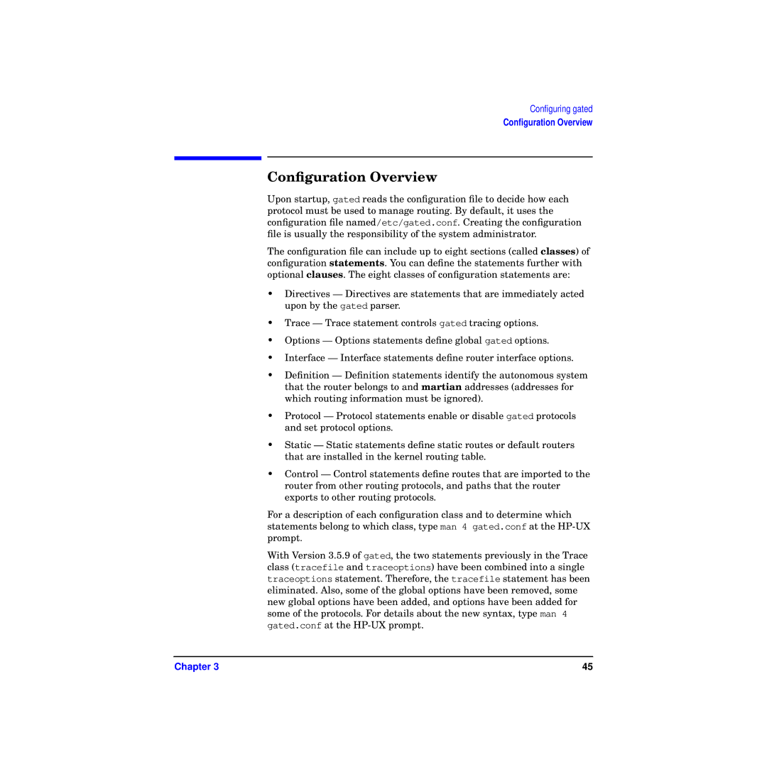 HP Routing Services -UX 11i v2 manual Conﬁguration Overview 