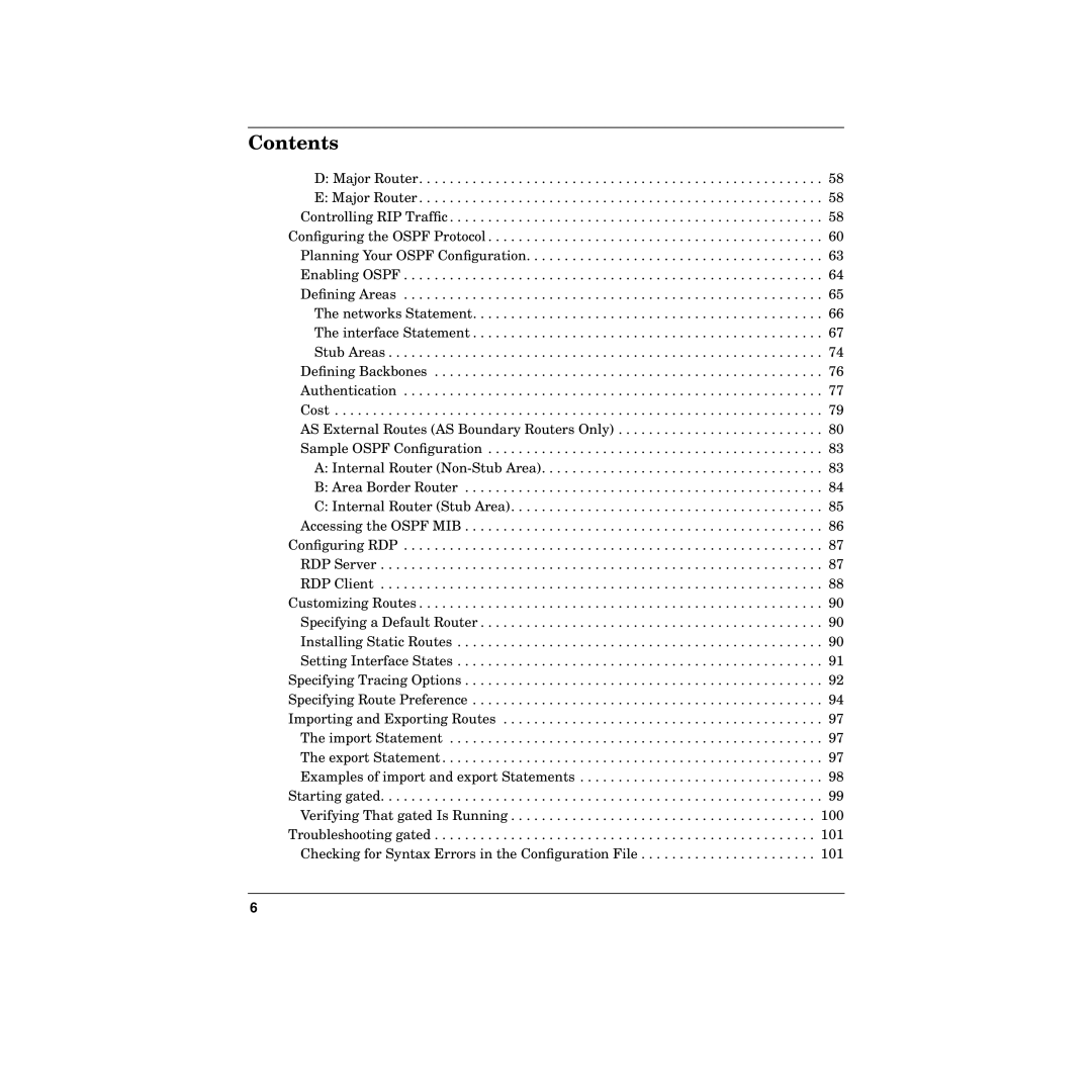 HP Routing Services -UX 11i v2 manual Contents 