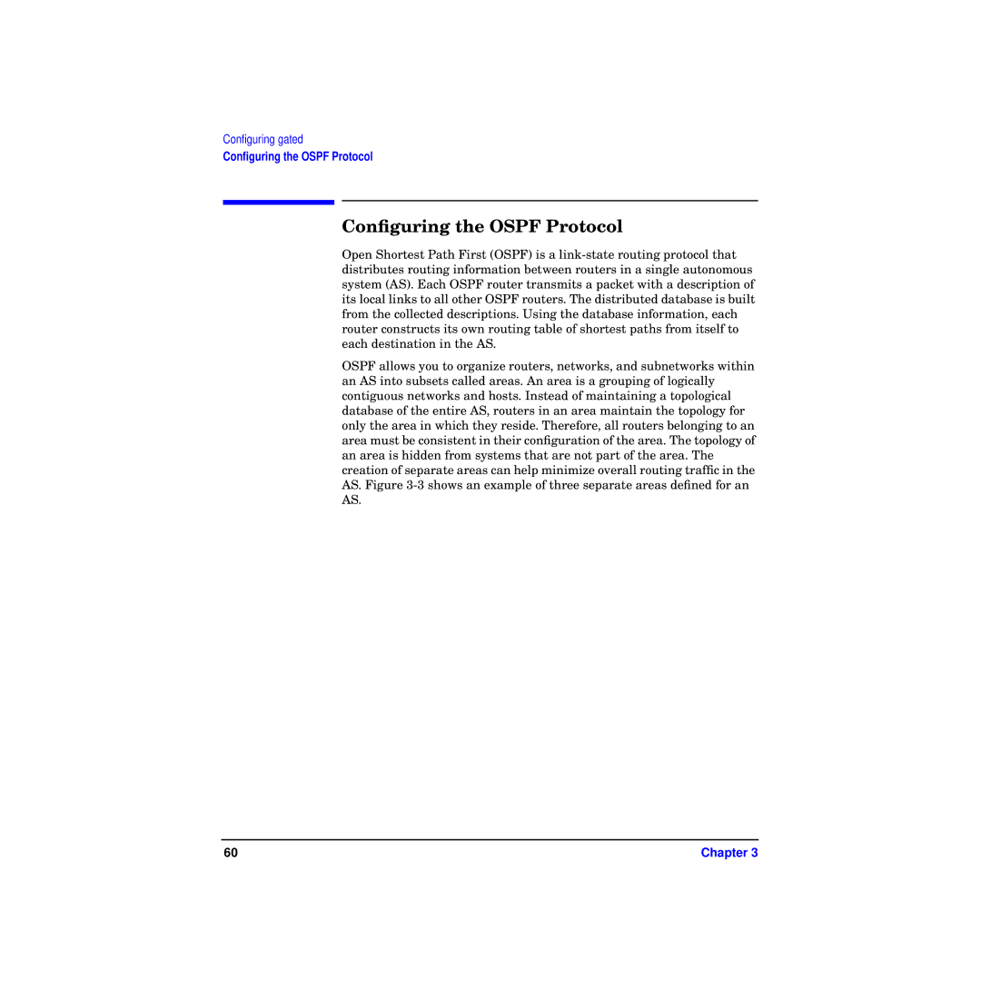 HP Routing Services -UX 11i v2 manual Conﬁguring the Ospf Protocol 