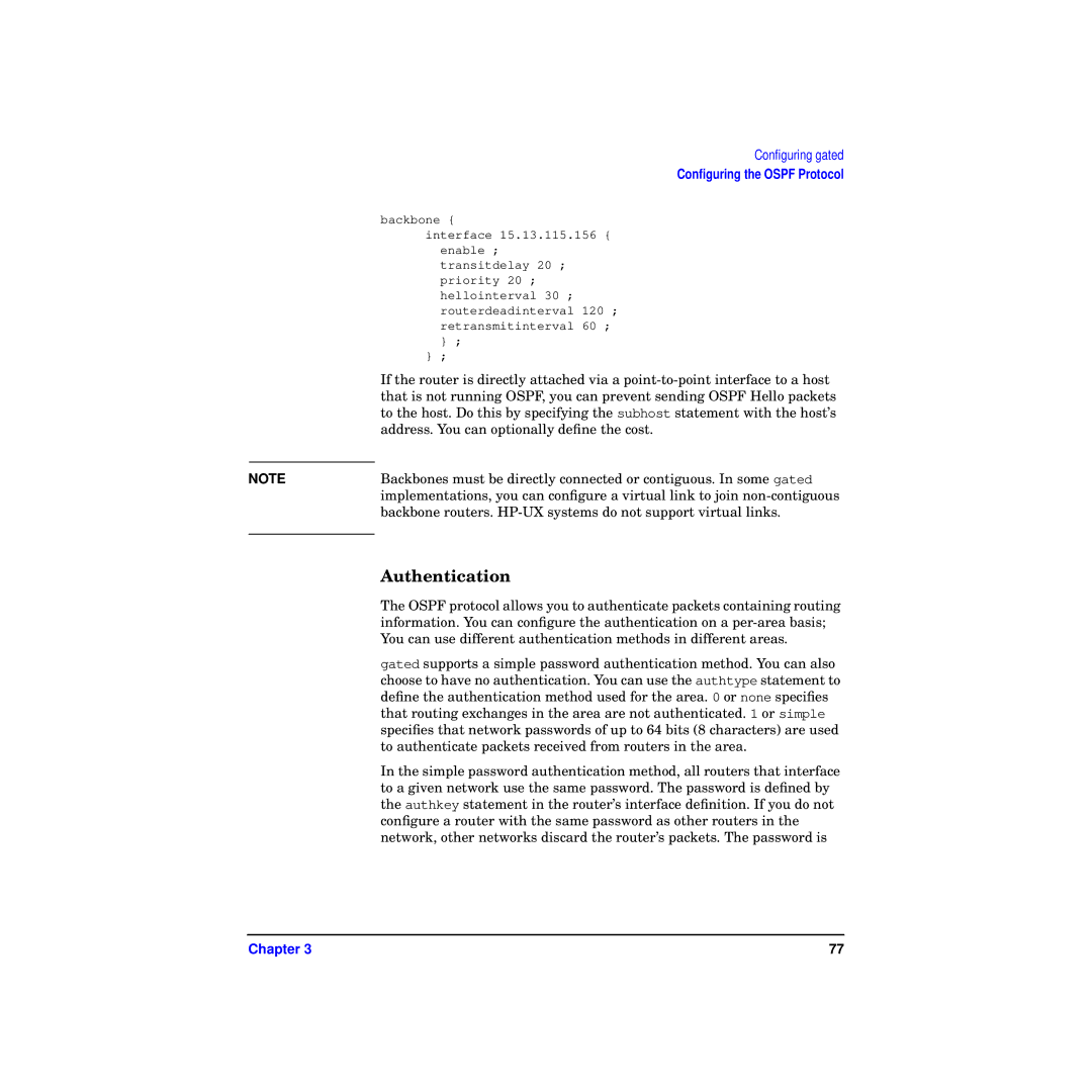 HP Routing Services -UX 11i v2 manual Authentication 