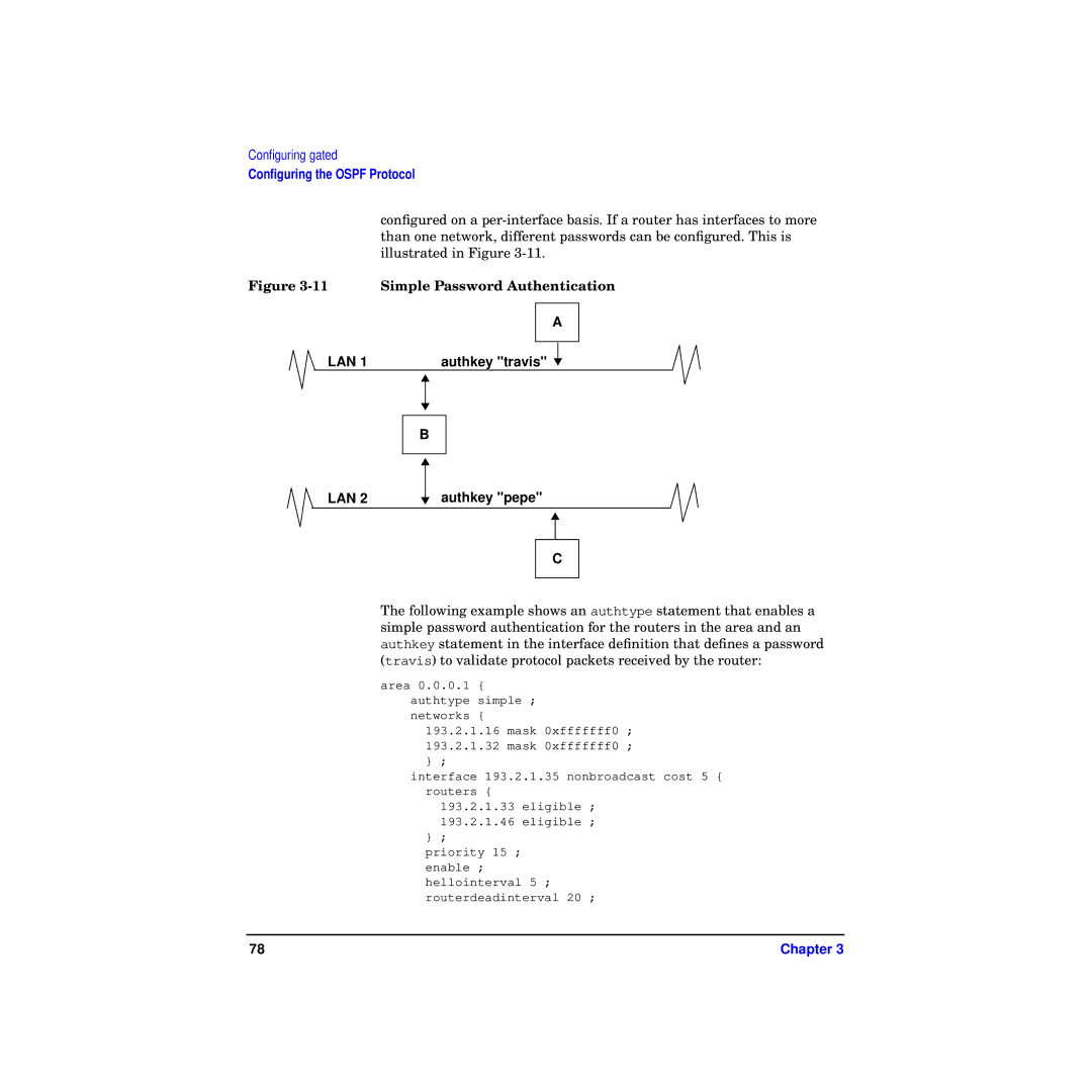 HP Routing Services -UX 11i v2 manual Authkey travis, Authkey pepe 