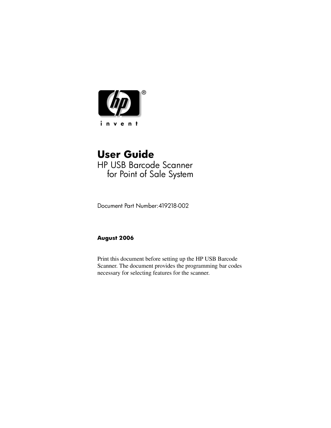 HP rp5000 Base Model Point of Sale, rp5000 Point of Sale manual User Guide 