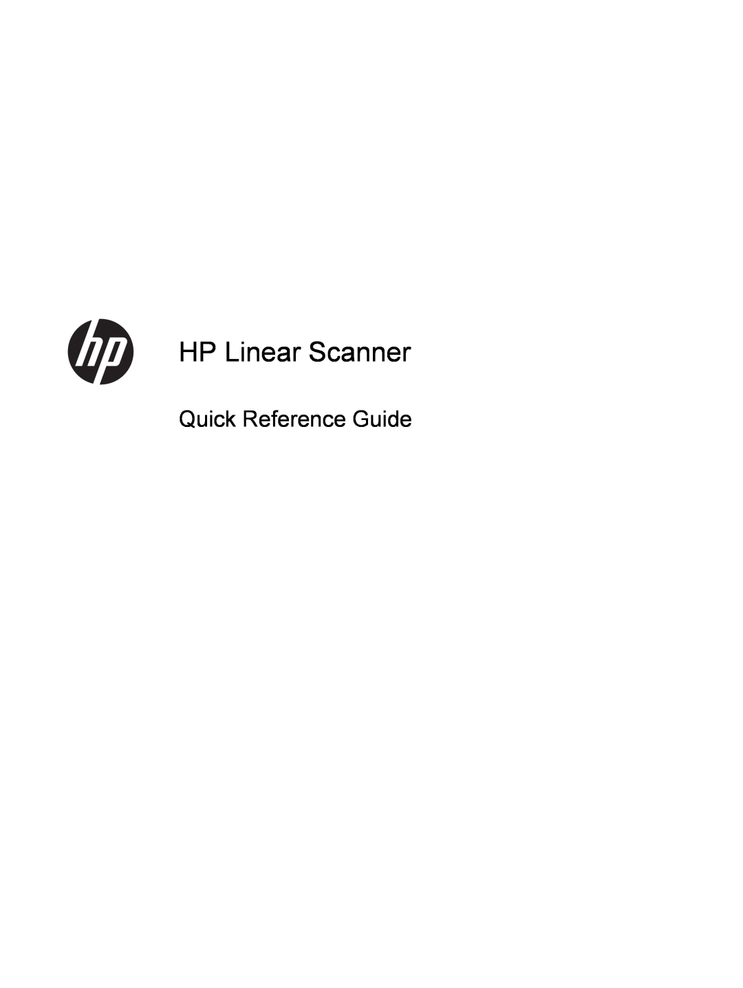 HP rp5800 Base Model Retail System, rp5800 Retail System manual HP Linear Scanner, Quick Reference Guide 