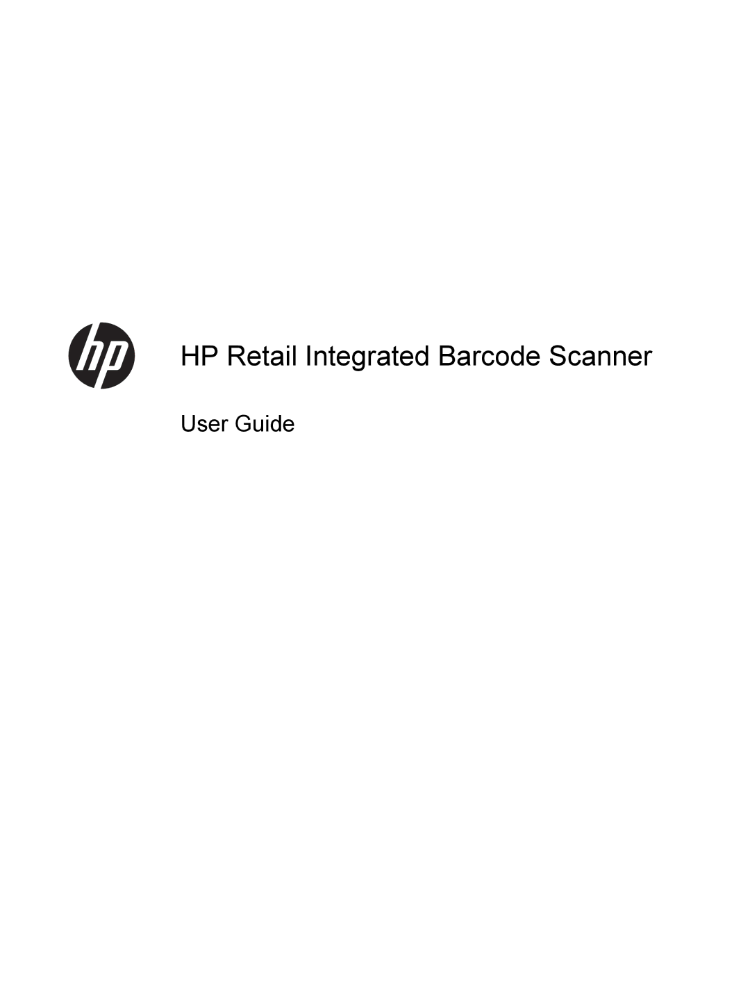 HP RP7 7800 manual HP Retail Integrated Barcode Scanner 