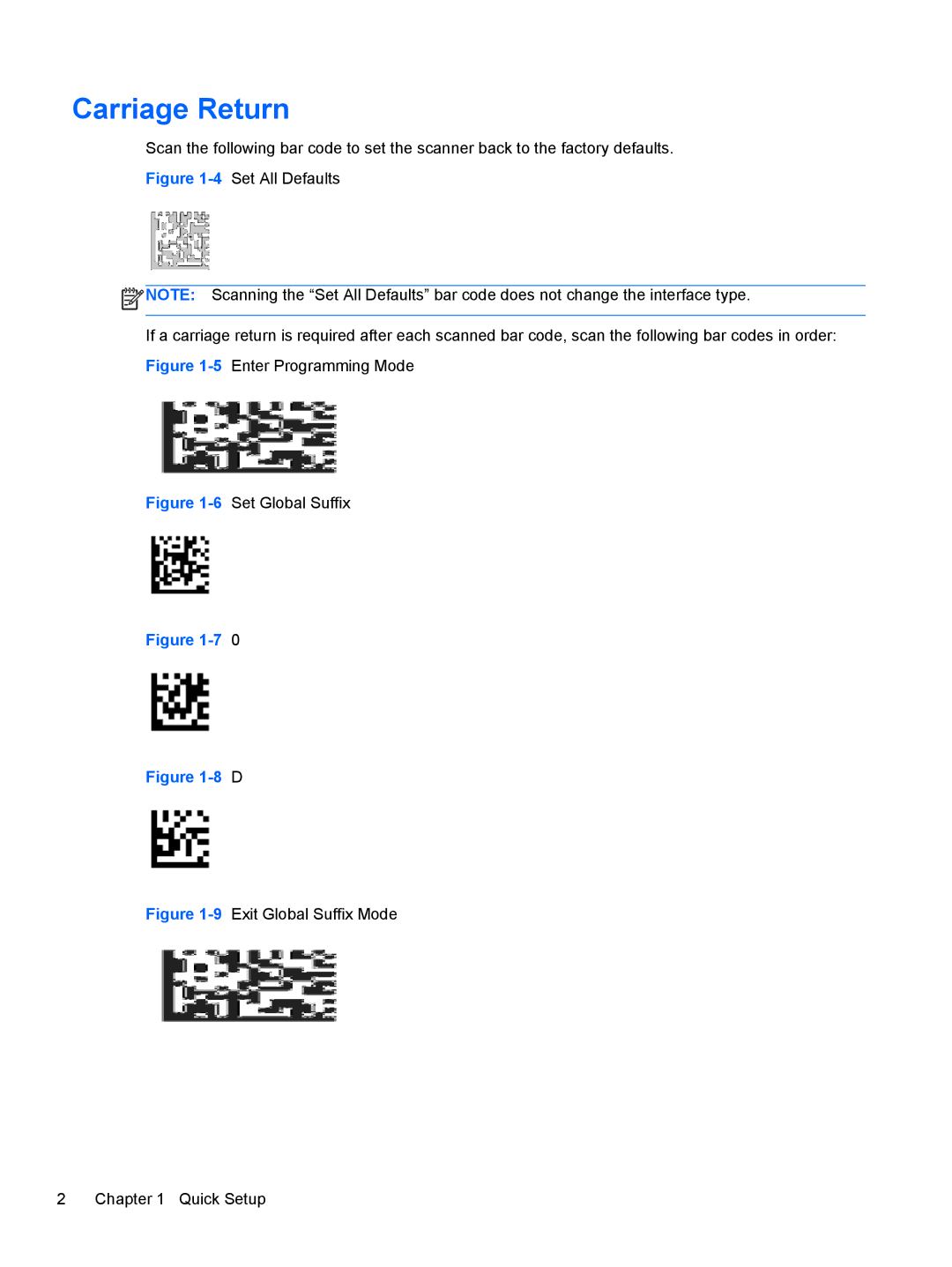 HP RP7 7800 manual Carriage Return, 6Set Global Suffix 