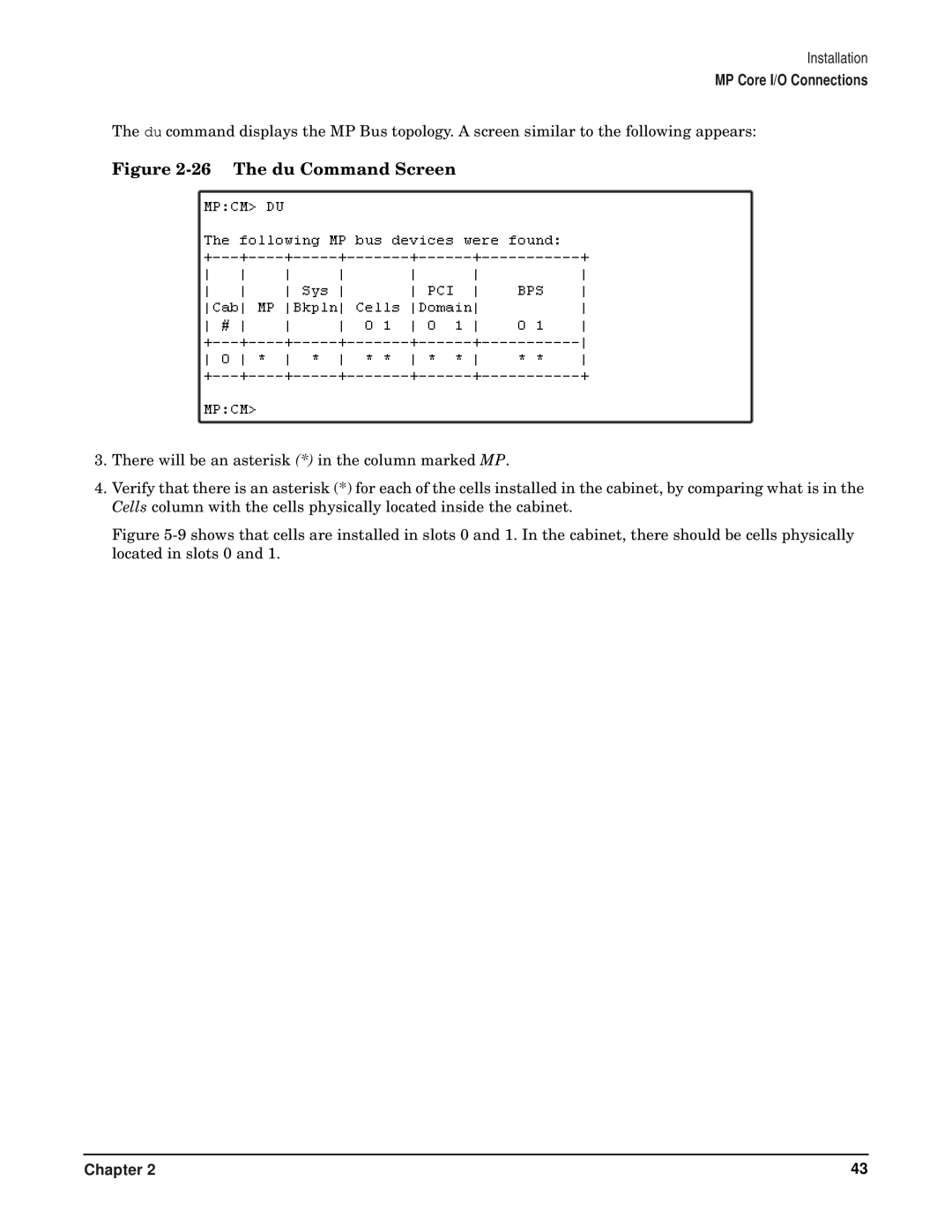 HP RP7405/7410 manual The du Command Screen 