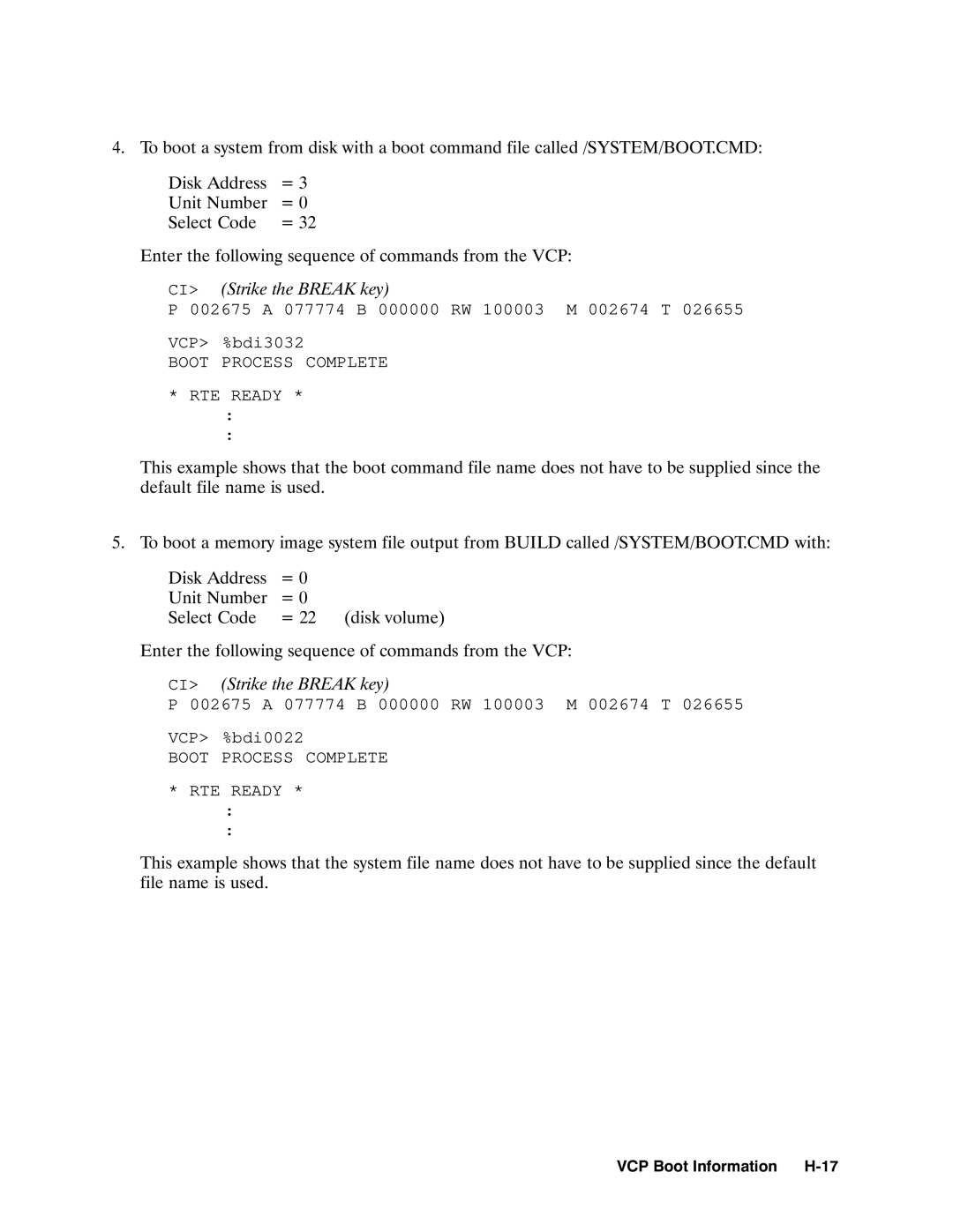 HP RTEA manual 002675 a 077774 B 000000 RW 100003 M 002674 T VCP %bdi3032 