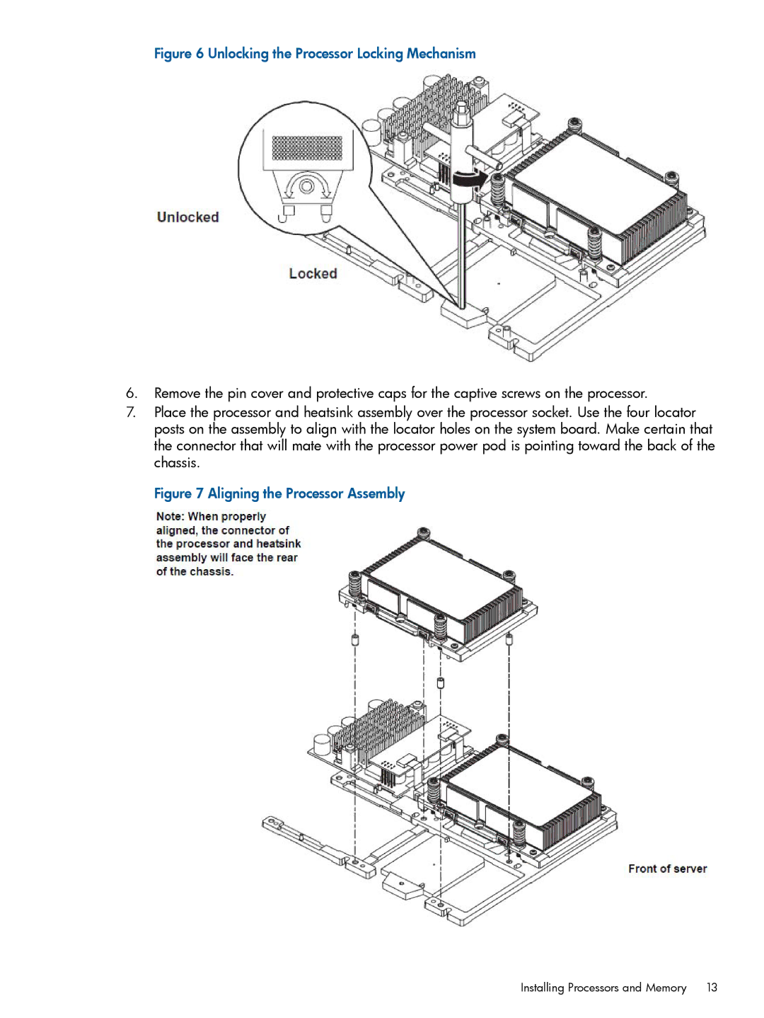 HP rx1620 manual Unlocking the Processor Locking Mechanism 