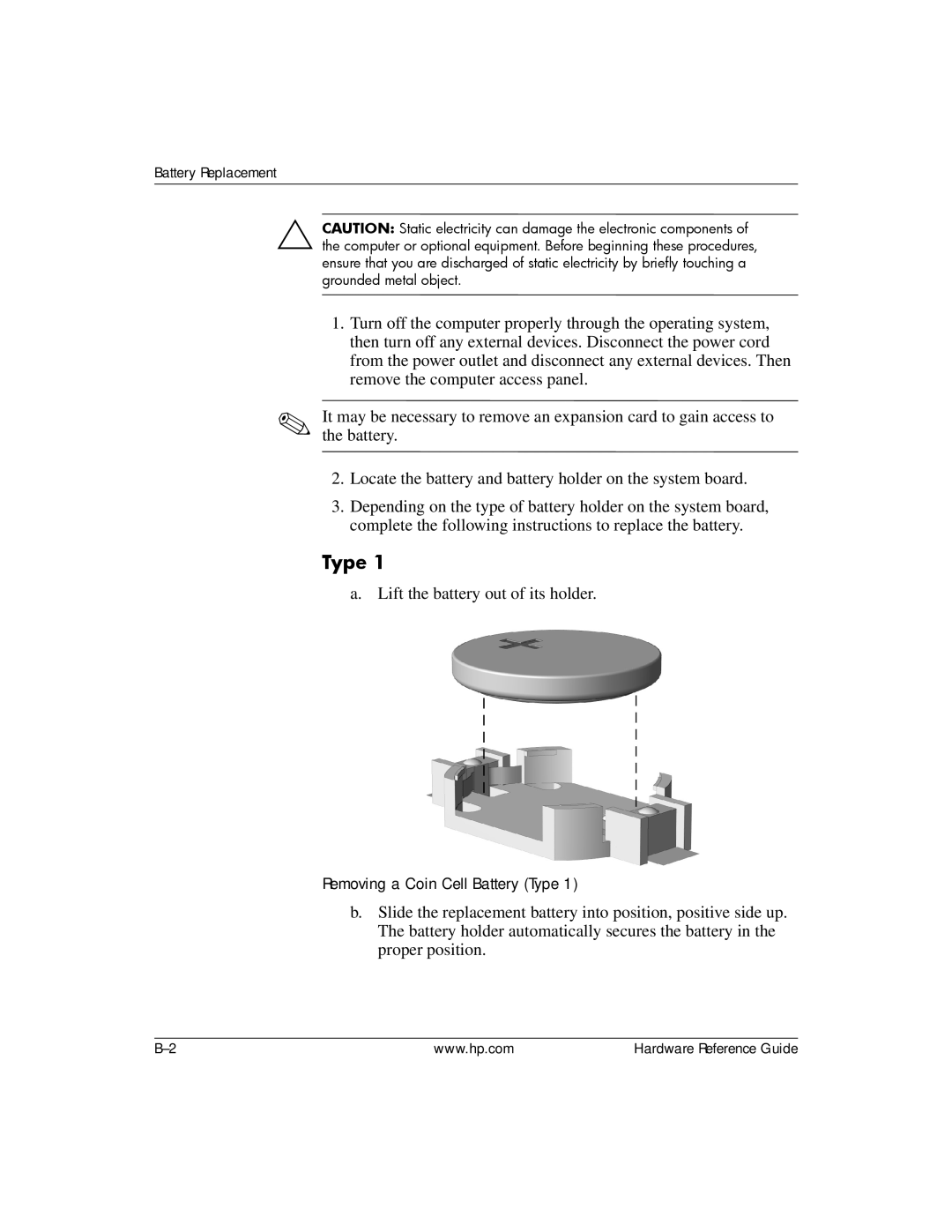 HP s dx5150 manual Type 