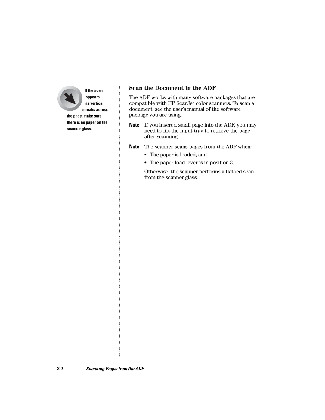 HP s manual Scan the Document in the ADF 