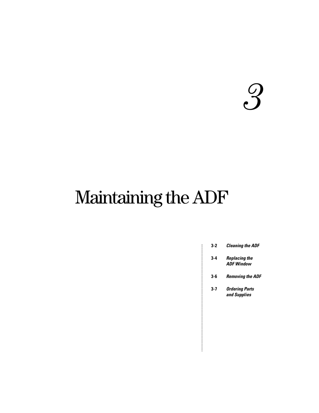 HP s manual Maintaining the ADF 