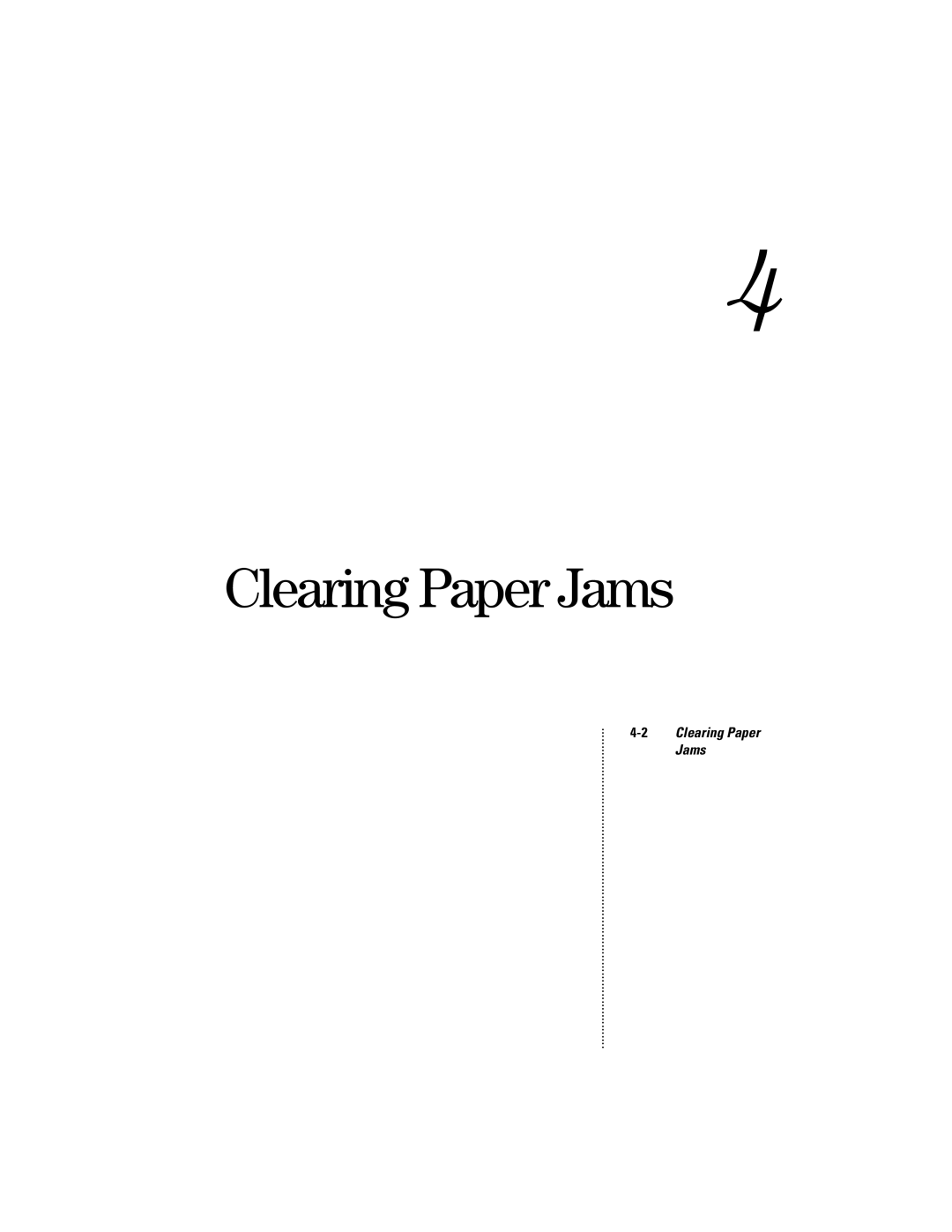 HP manual Clearing Paper Jams 