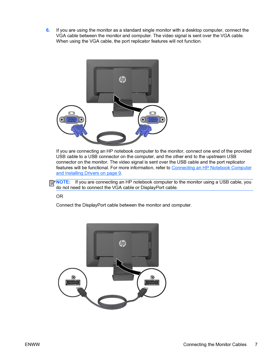 HP S231d 23-in IPS BLU Docking manual Enww 