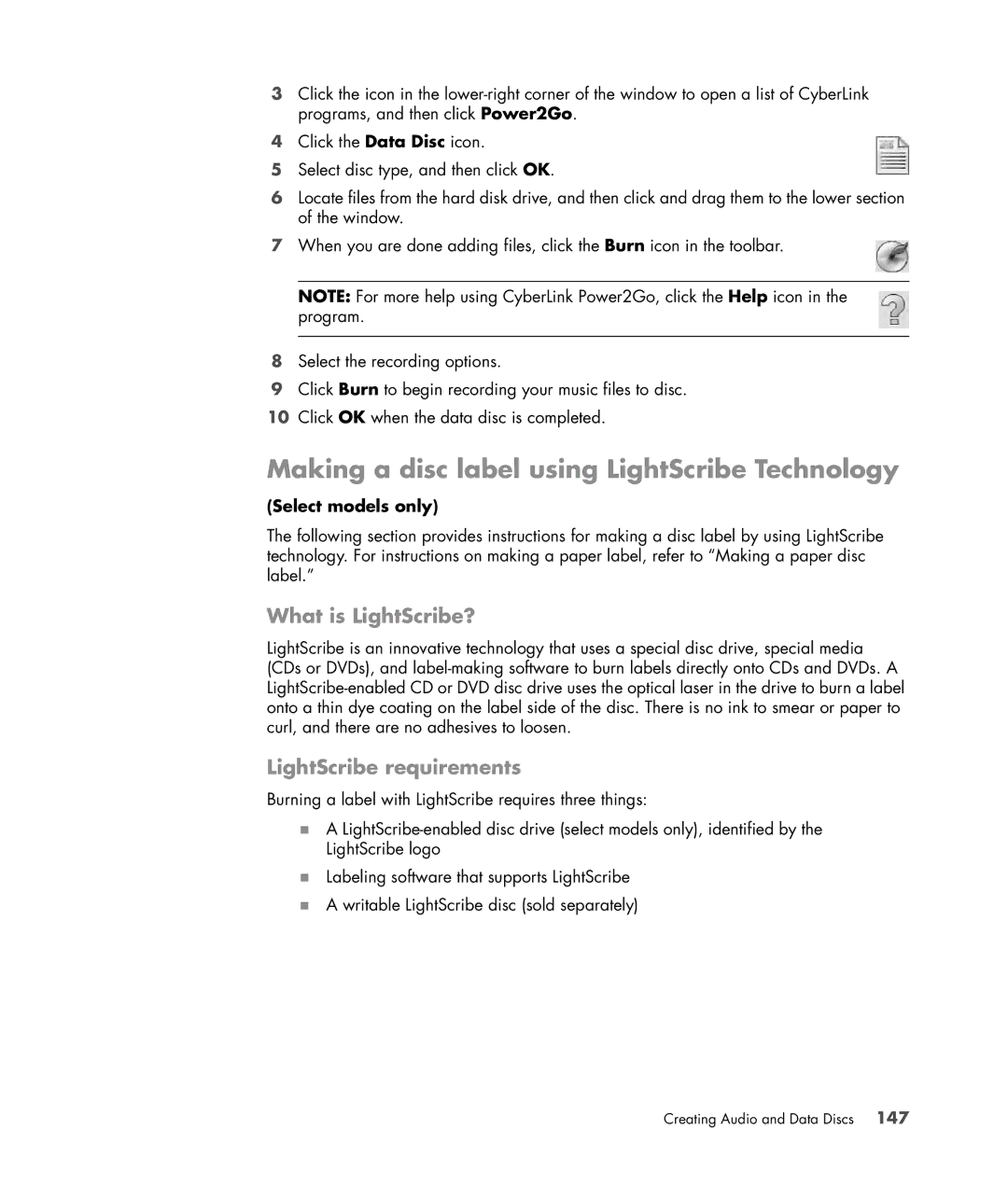 HP s3650f manual Making a disc label using LightScribe Technology, What is LightScribe?, LightScribe requirements 