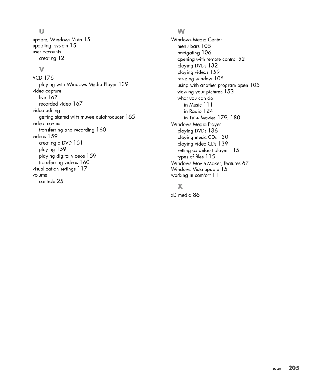 HP s3650f manual Index 