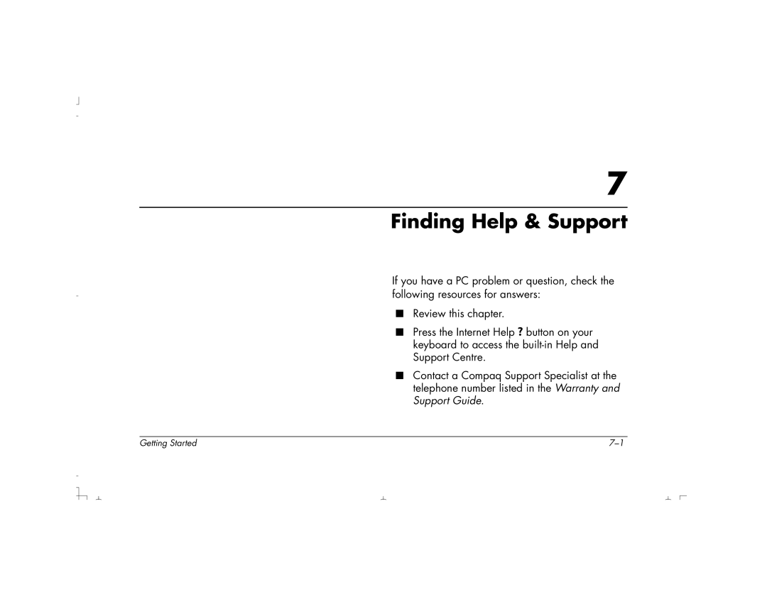 HP S4700UK, S4100UK, S4150UK, S3150UK, S3190UK, S3350UK, S4500UK, S4200UK manual Finding Help & Support 