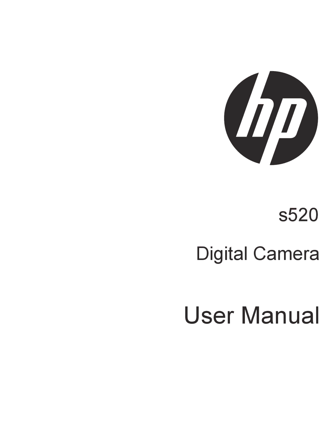 HP s520 manual S520 Digital Camera 