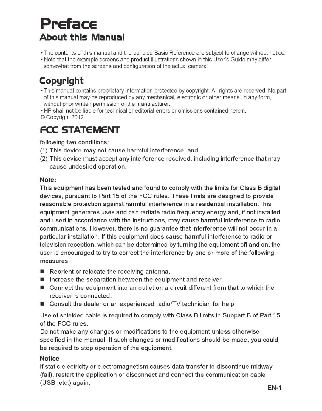 HP s520 manual About this Manual, Copyright 