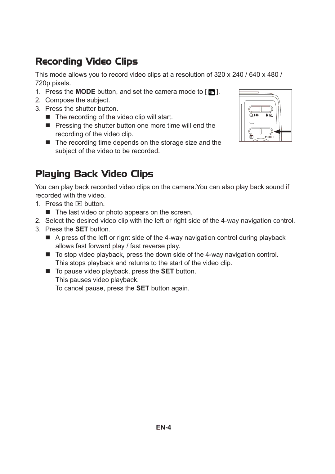 HP s520 manual Recording Video Clips 