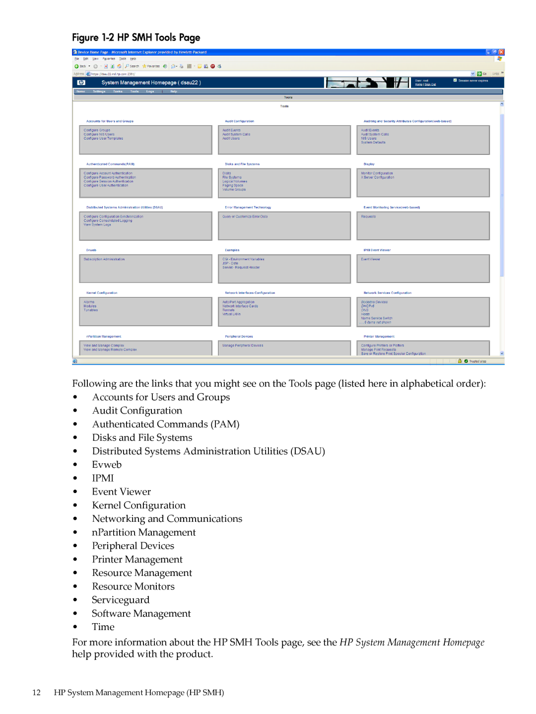 HP SAM- SMH -UX 11i manual Ipmi 