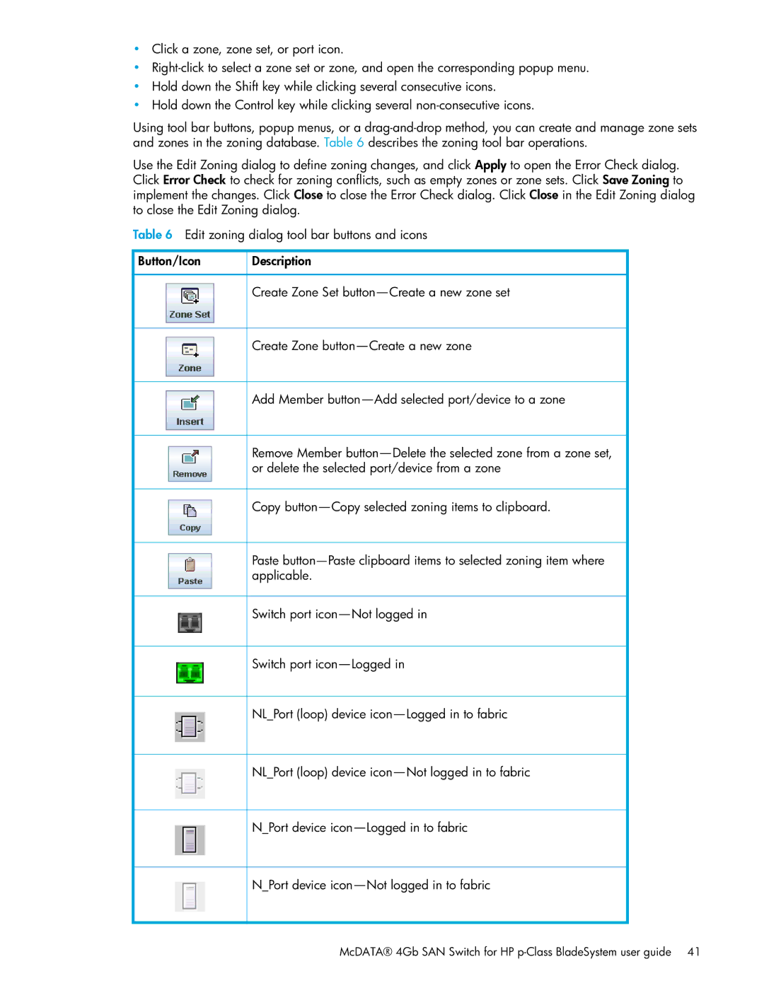 HP manual McDATA 4Gb SAN Switch for HP p-Class BladeSystem user guide 