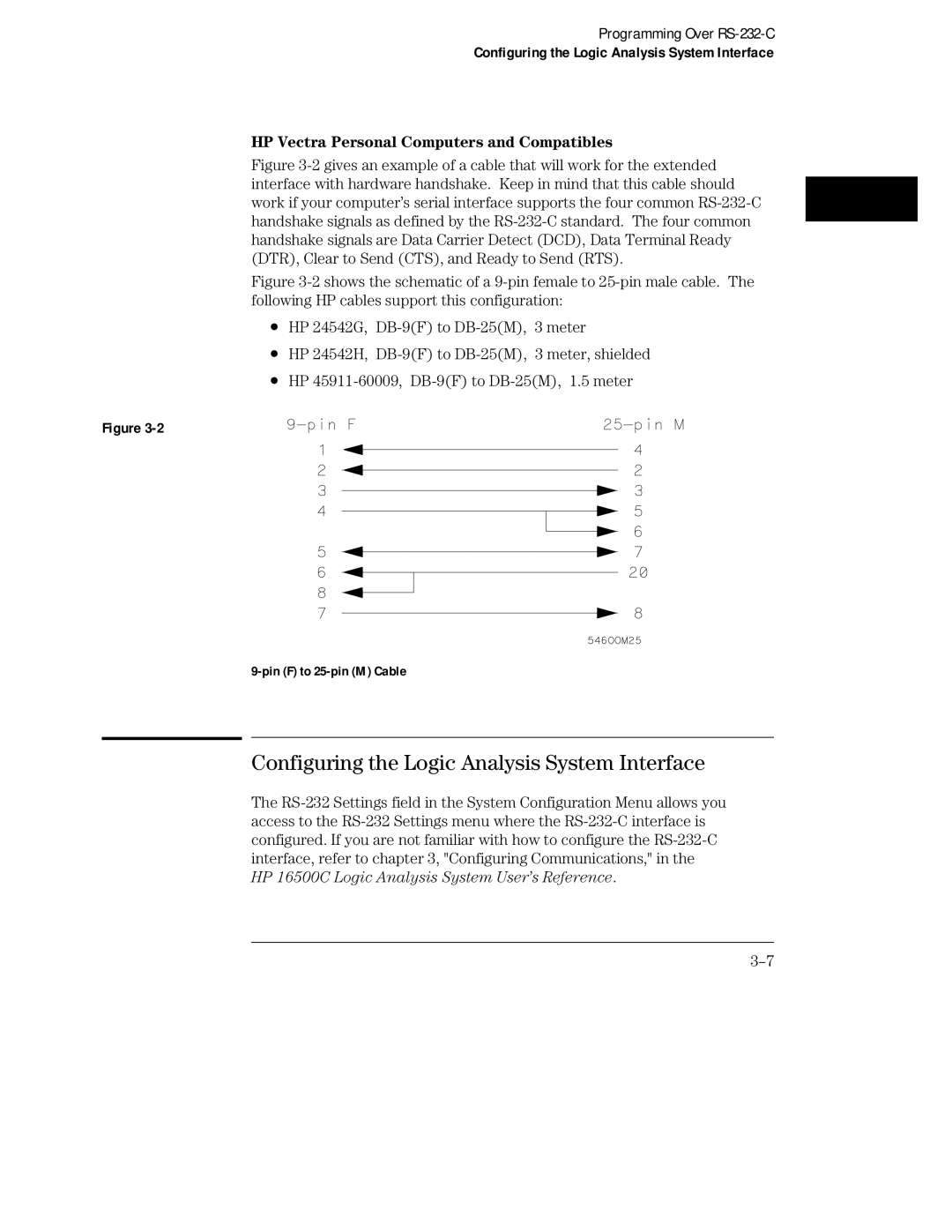 HP Sander 16500C manual Configuring the Logic Analysis System Interface, HP Vectra Personal Computers and Compatibles 