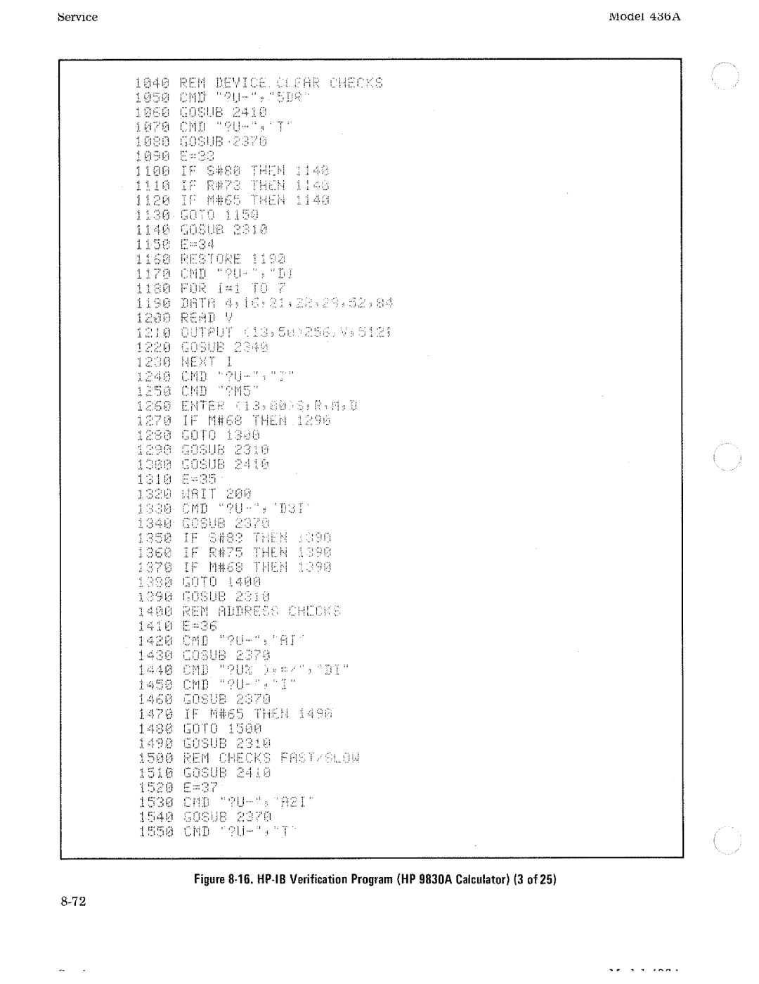 HP Saw 436A manual 