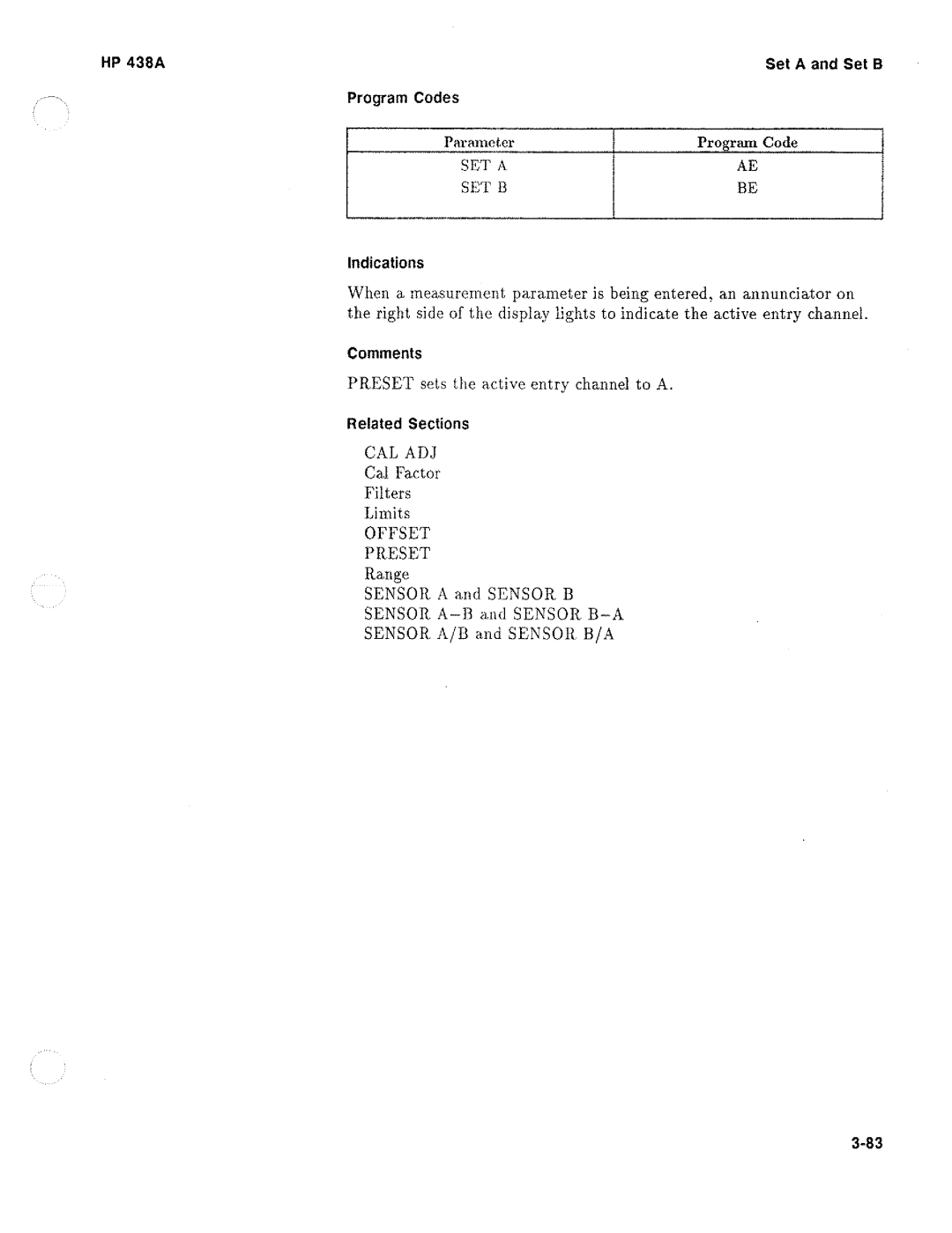 HP Saw 438A manual 