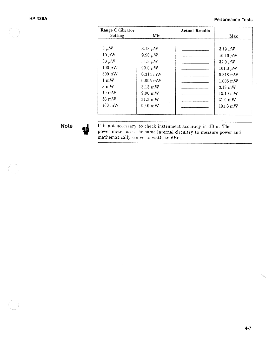 HP Saw 438A manual 