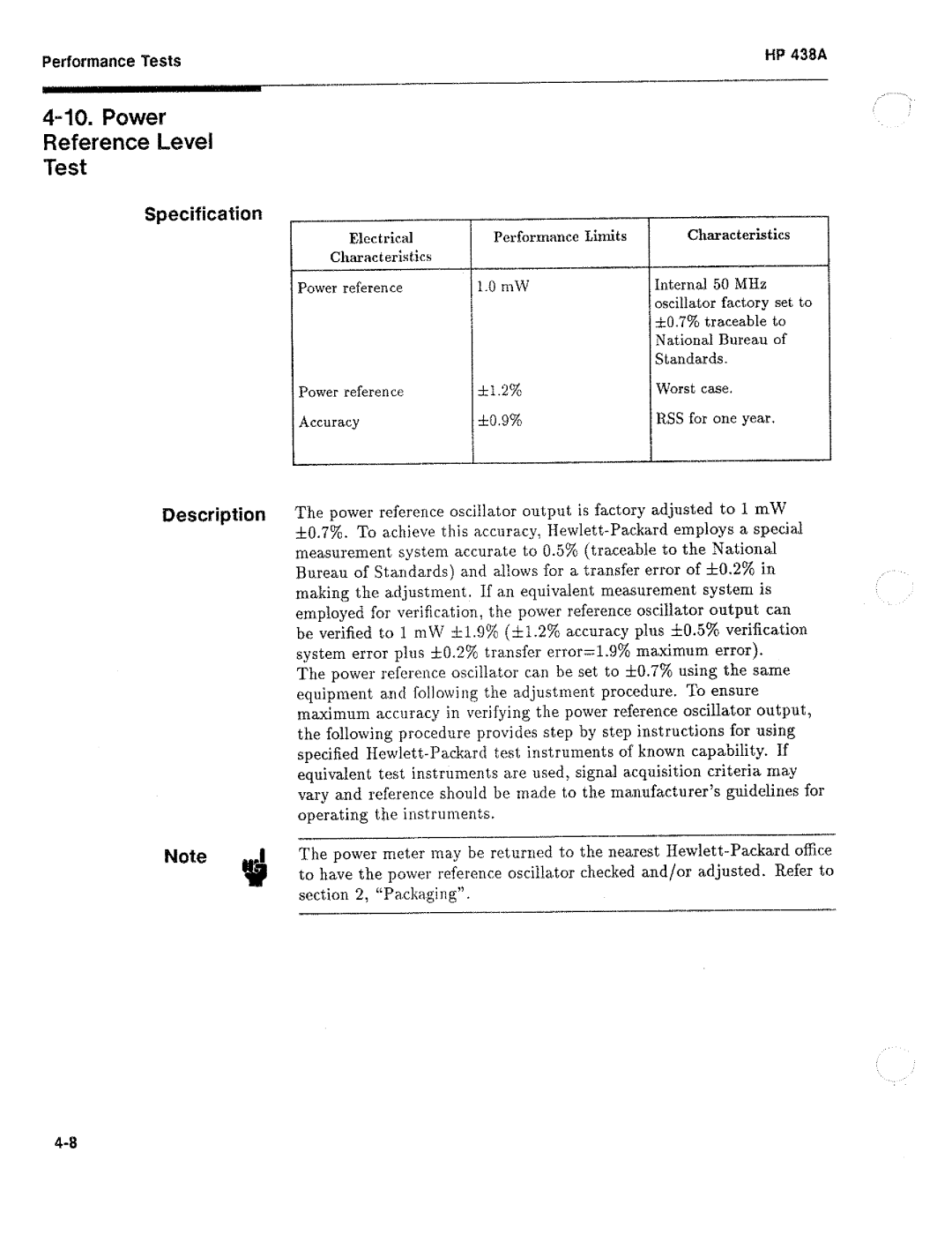 HP Saw 438A manual 