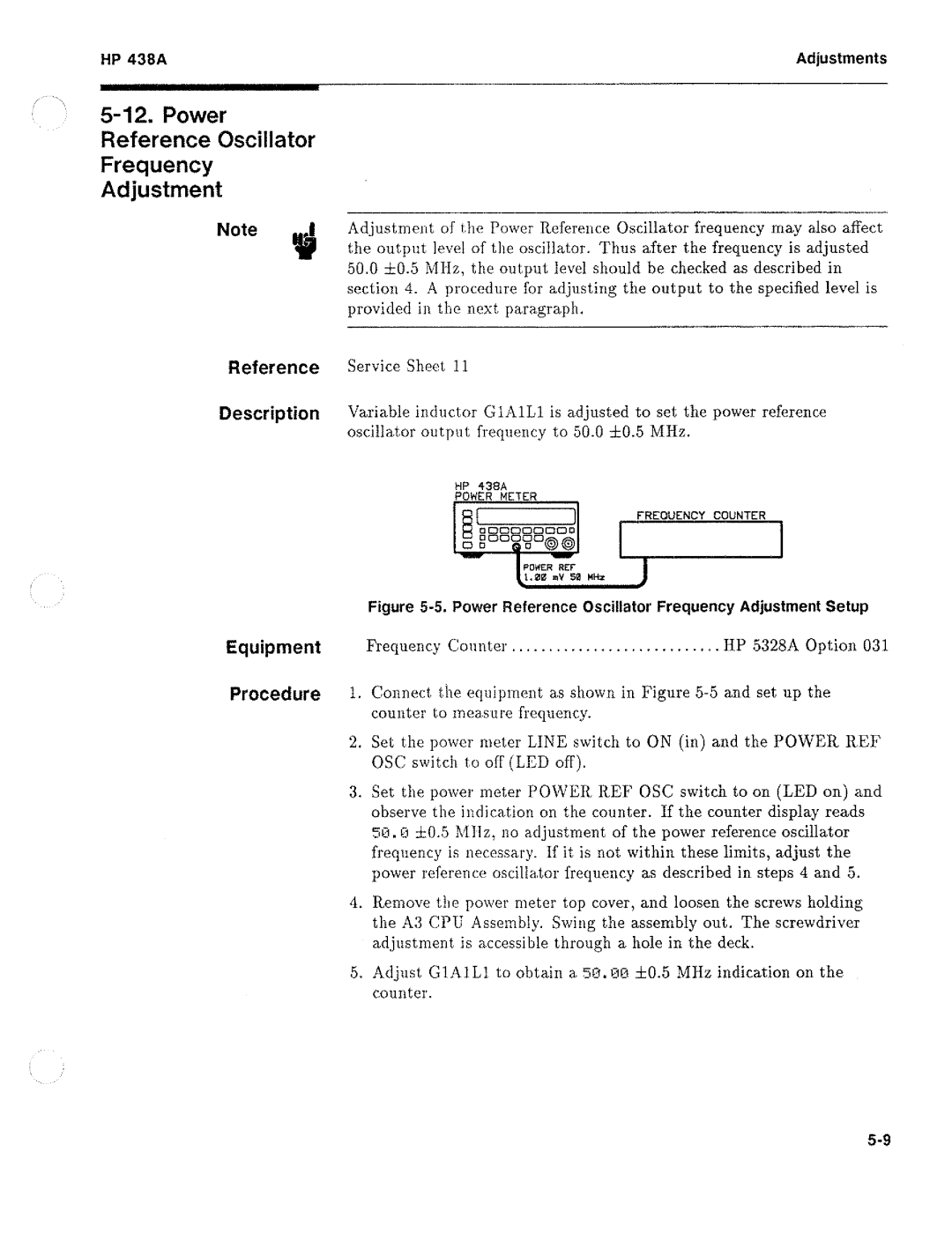 HP Saw 438A manual 