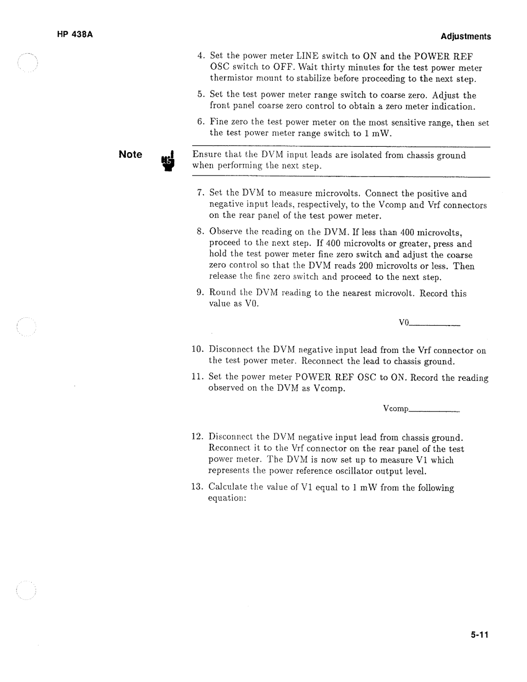 HP Saw 438A manual 