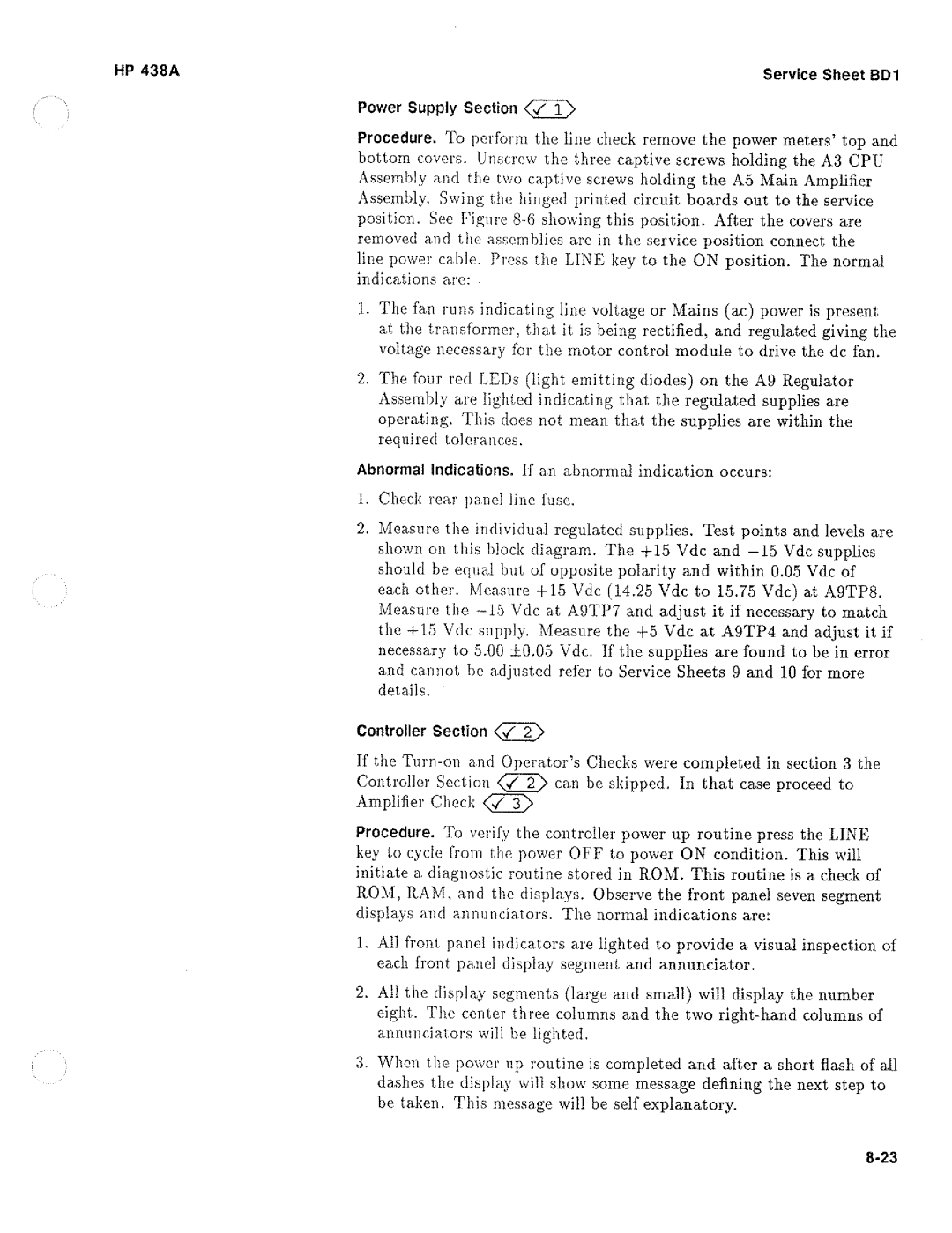 HP Saw 438A manual 