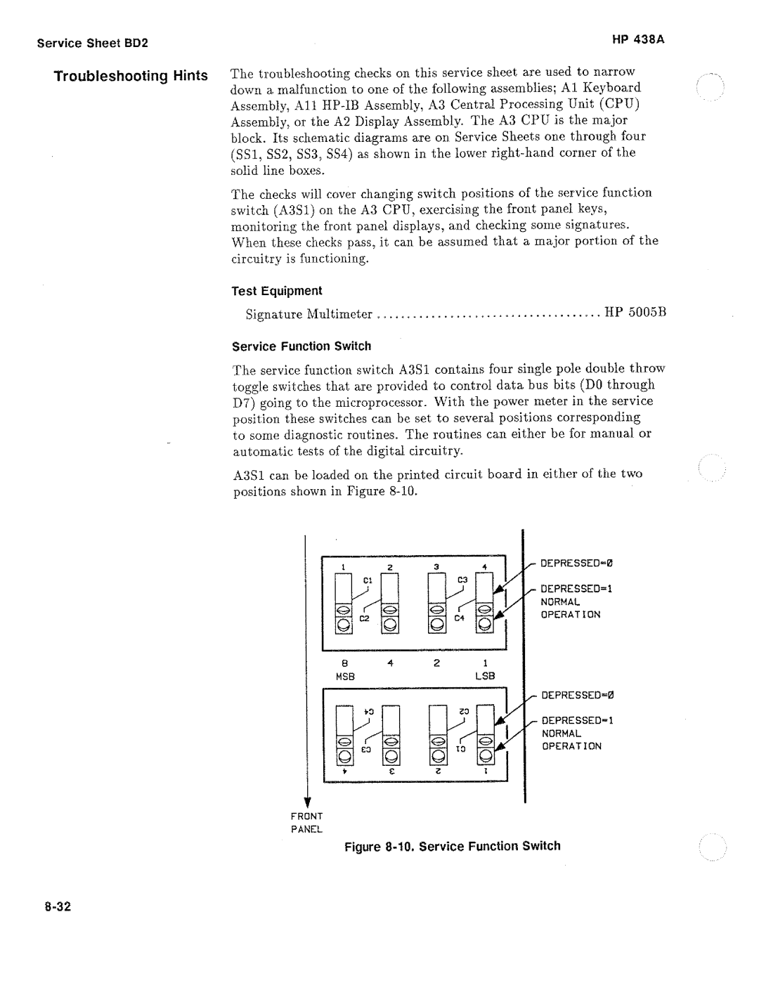 HP Saw 438A manual 