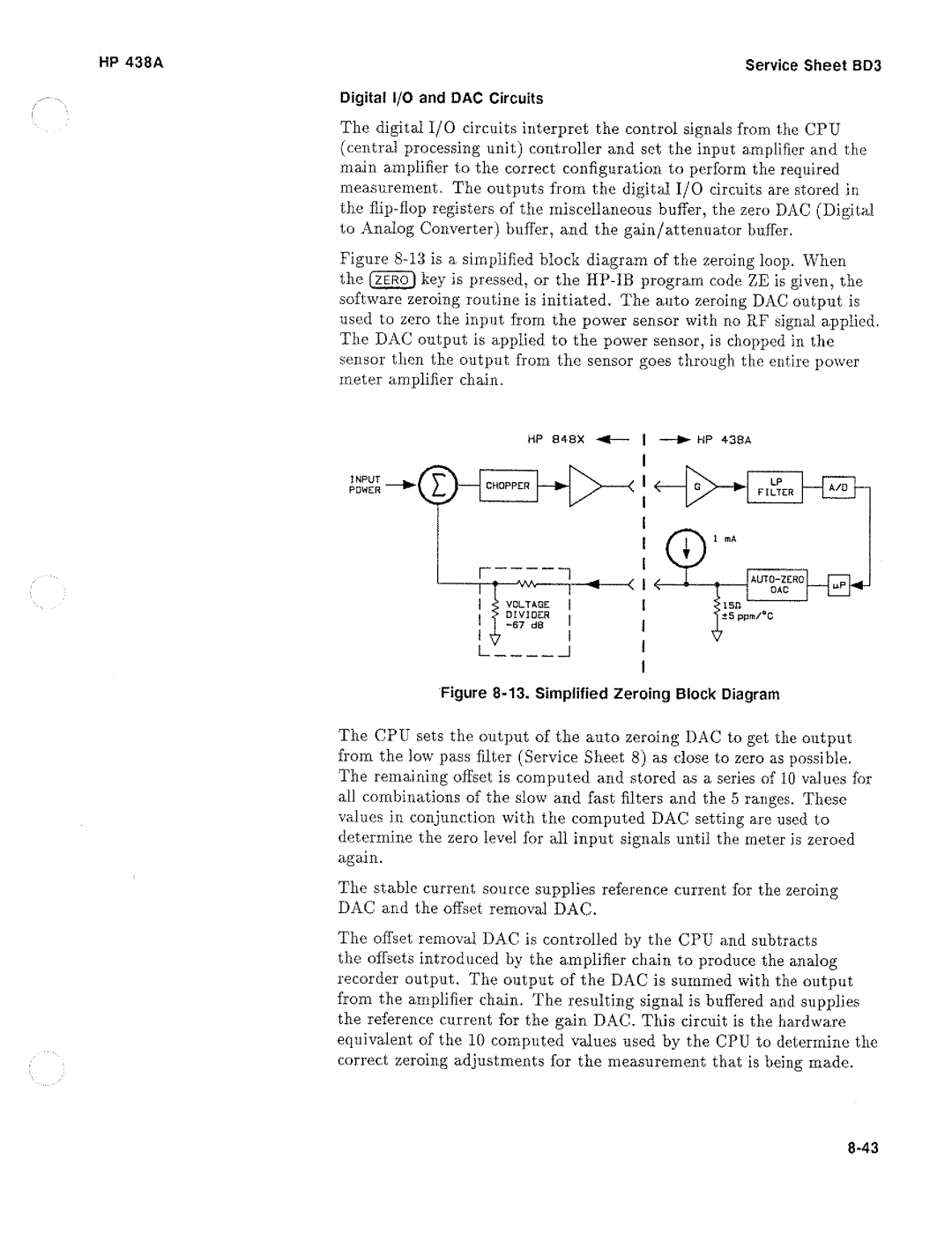 HP Saw 438A manual 