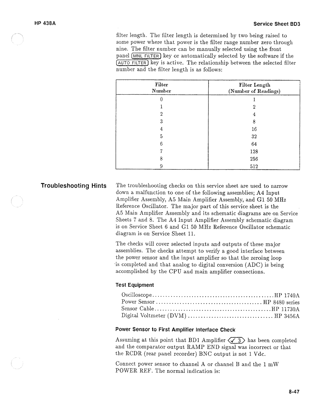 HP Saw 438A manual 