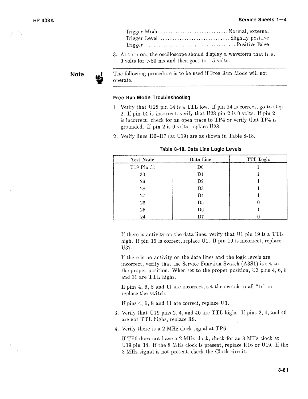 HP Saw 438A manual 