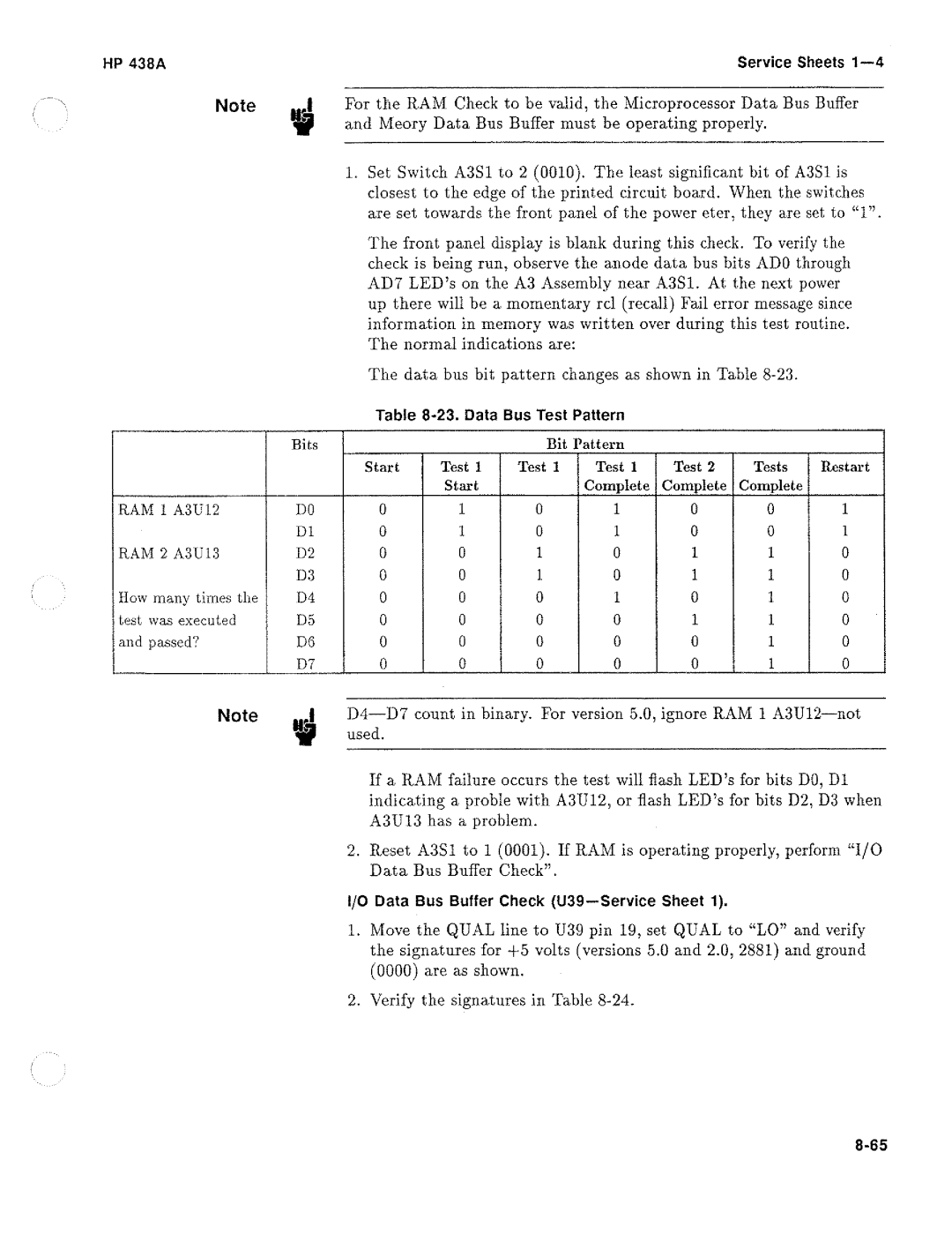 HP Saw 438A manual 