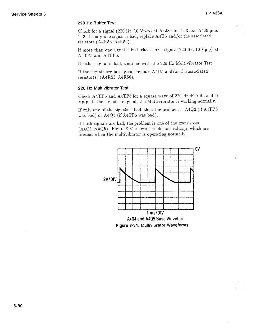 HP Saw 438A manual 