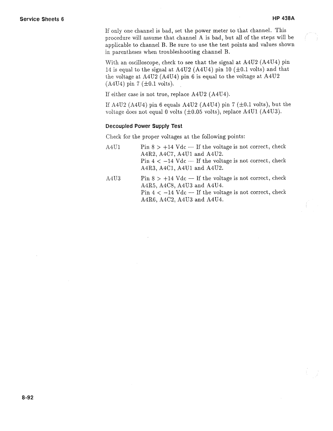 HP Saw 438A manual 