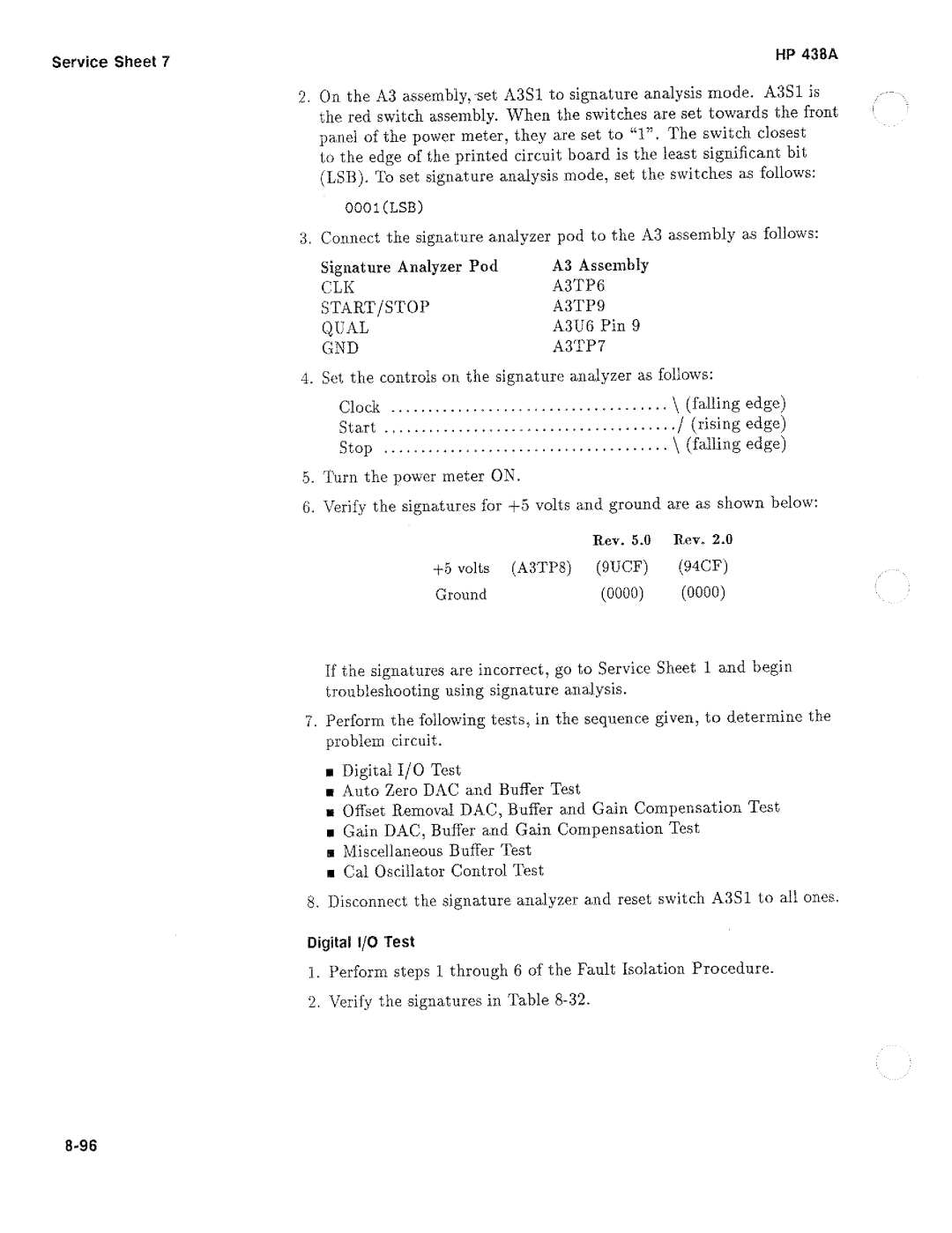 HP Saw 438A manual 