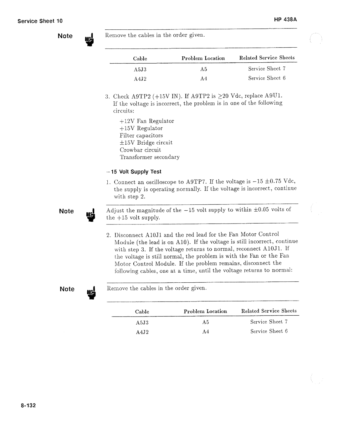 HP Saw 438A manual 