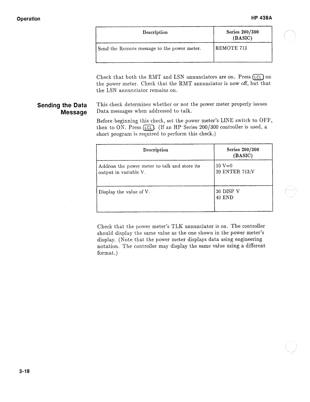 HP Saw 438A manual 