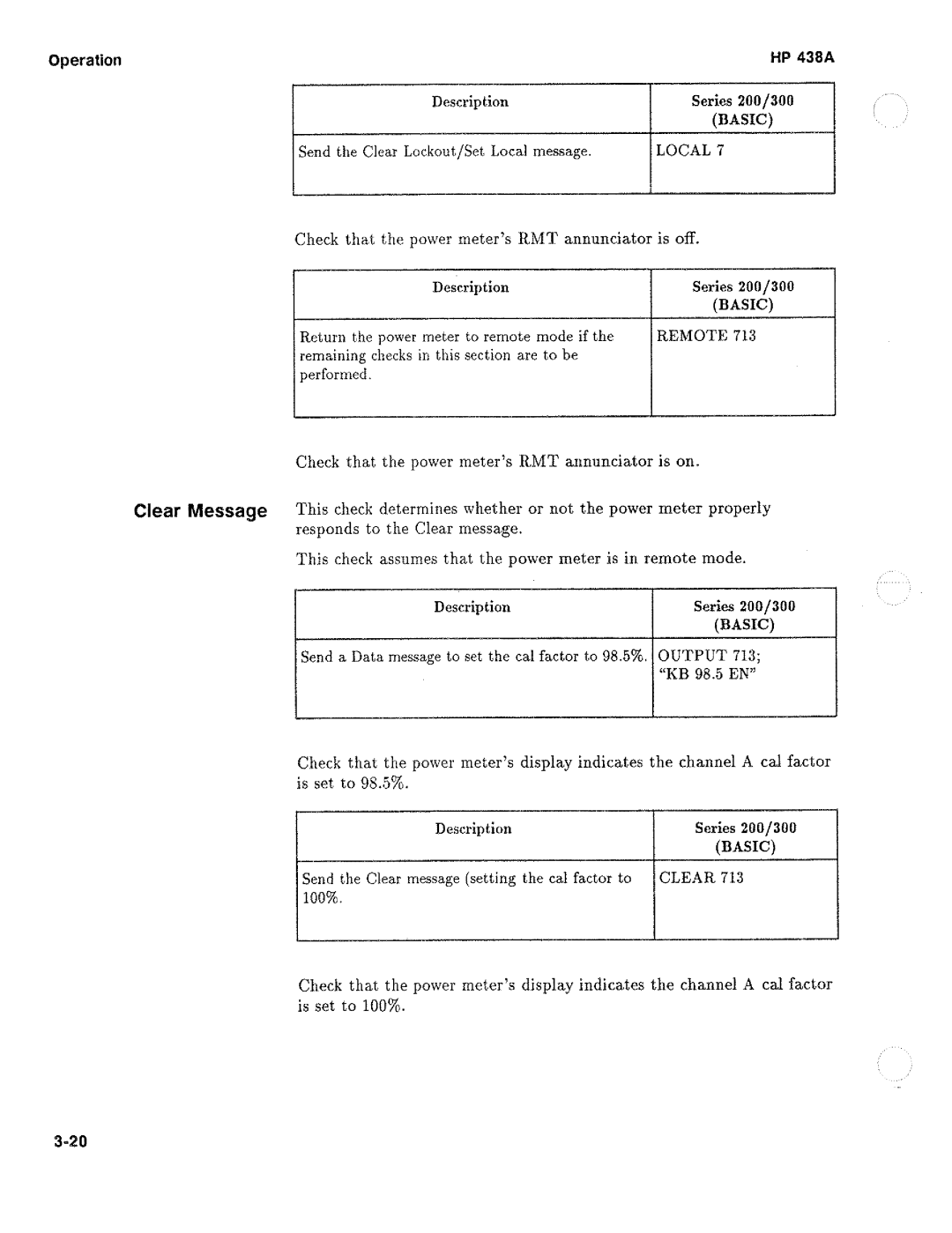 HP Saw 438A manual 