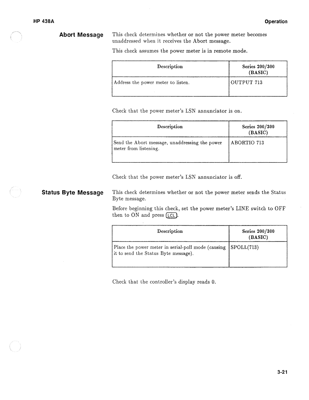 HP Saw 438A manual 