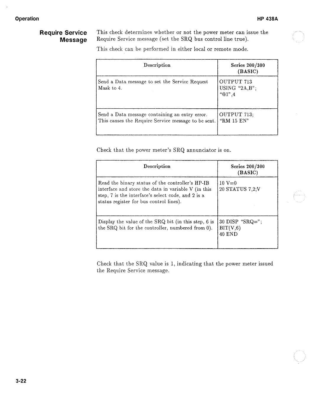 HP Saw 438A manual 