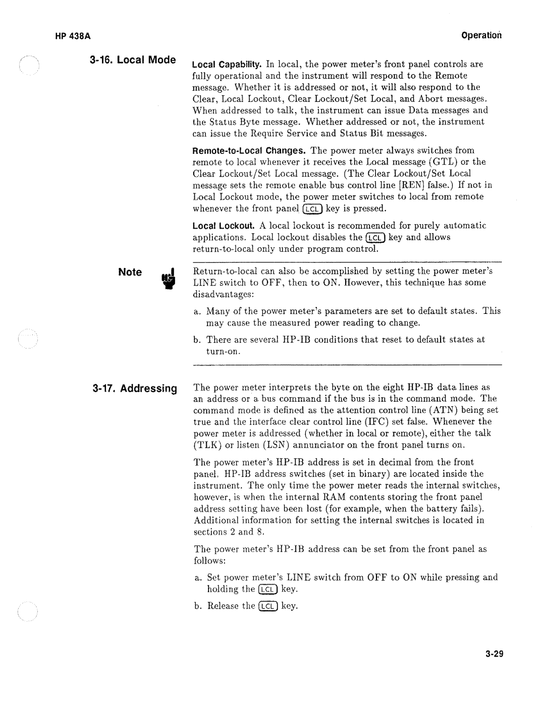 HP Saw 438A manual 