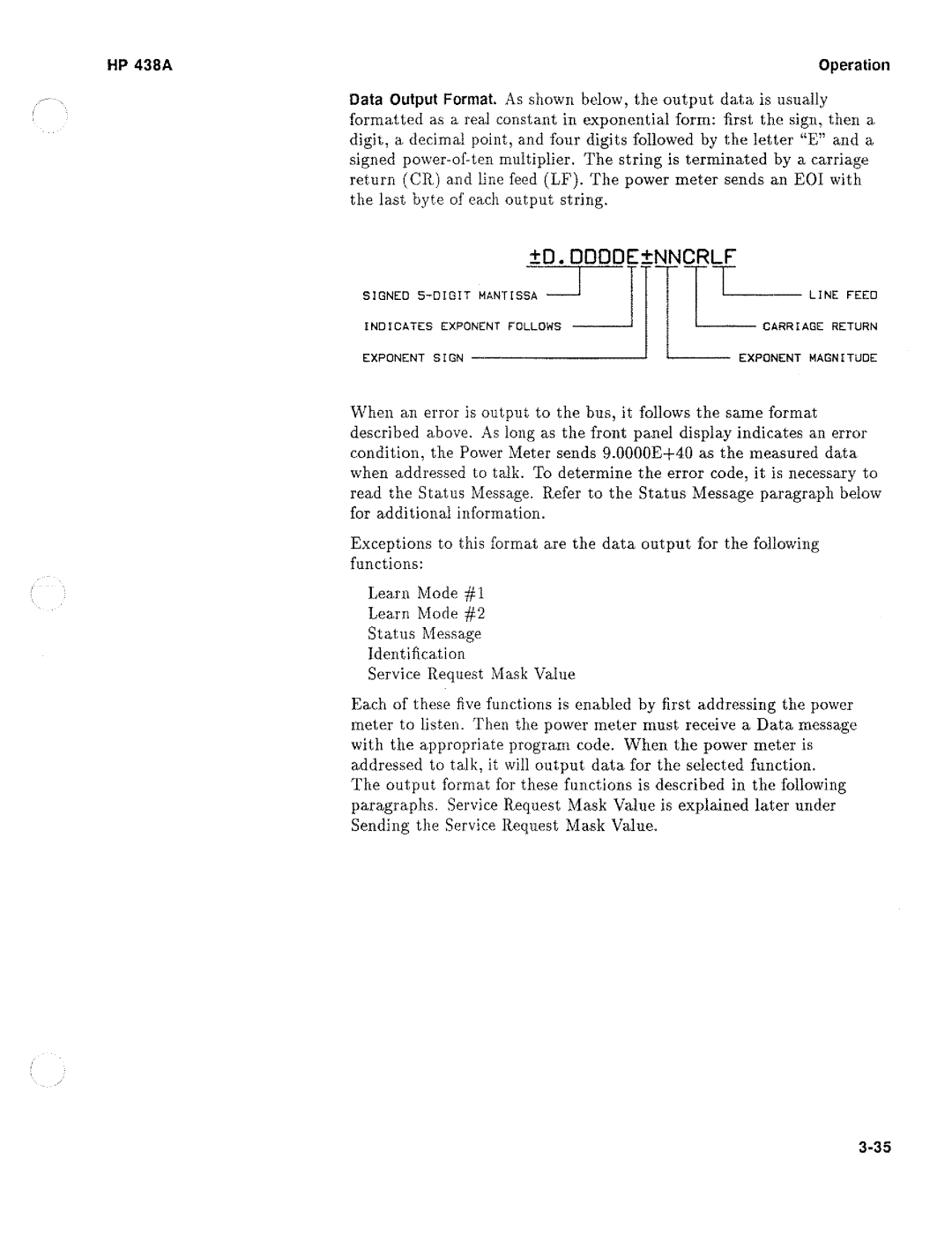 HP Saw 438A manual 